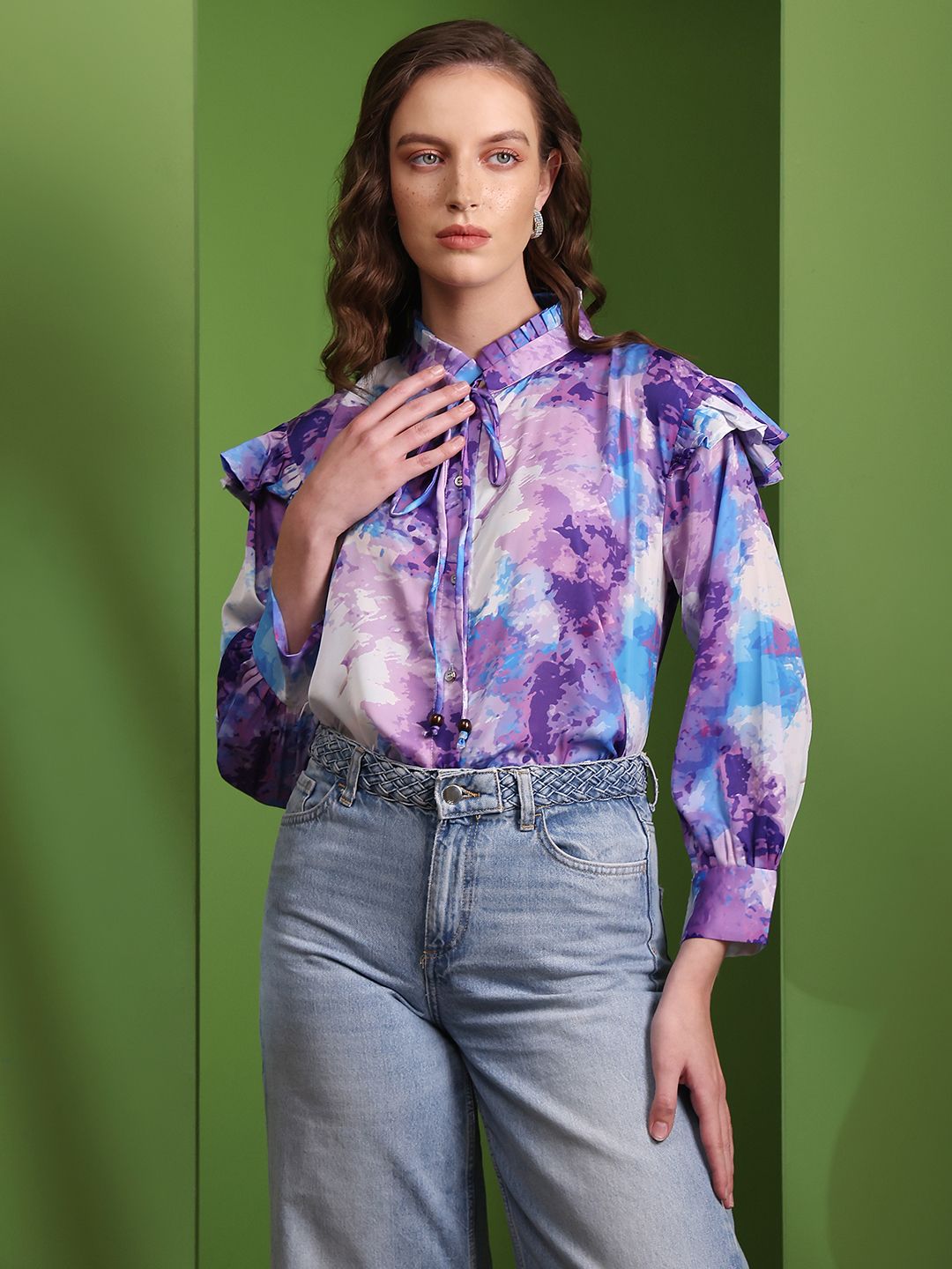 Obshivka  Printed Abstract Top