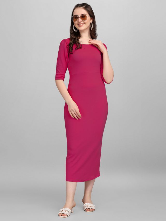 Women Pink Bodycon dress