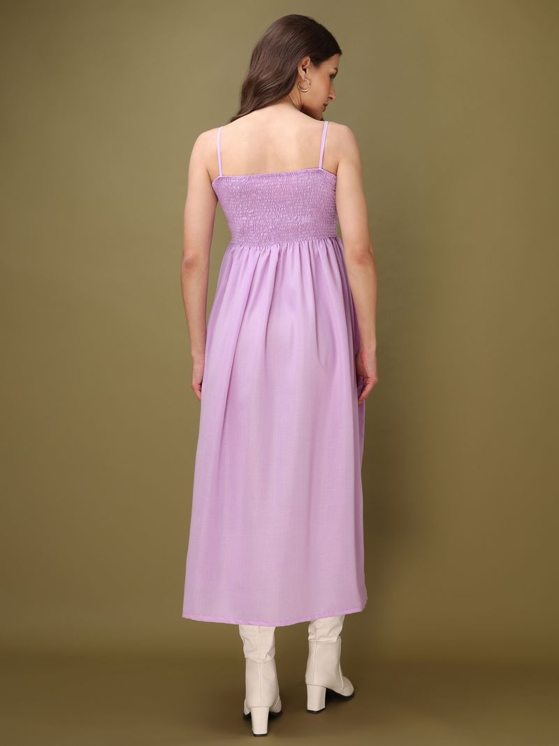 Solid Fit & Flare Maxi Dress