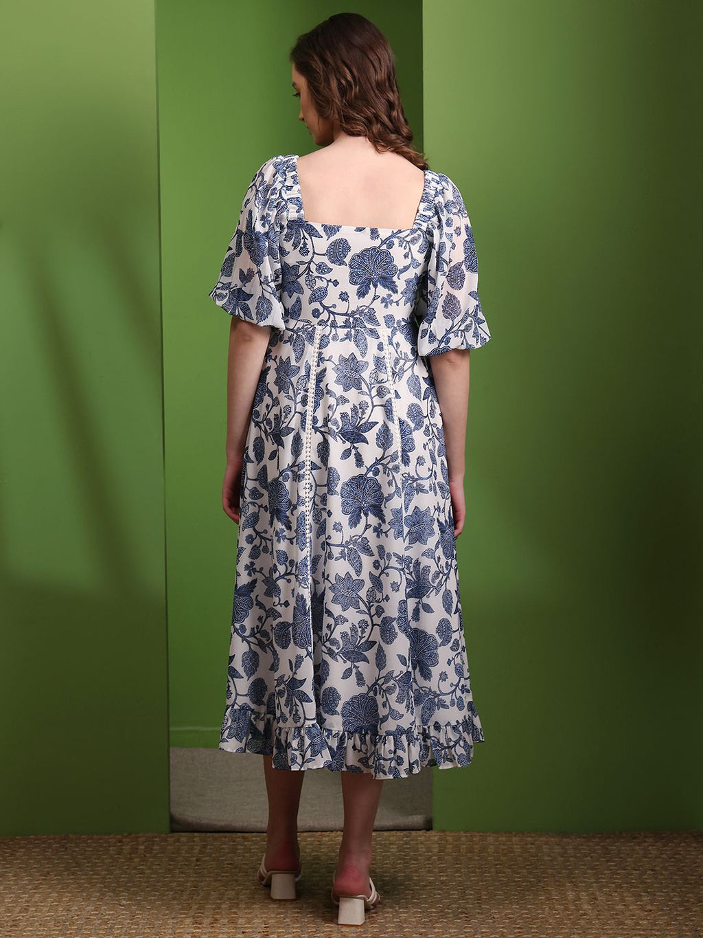 Obshivka  Printed Fit and Flare Dress