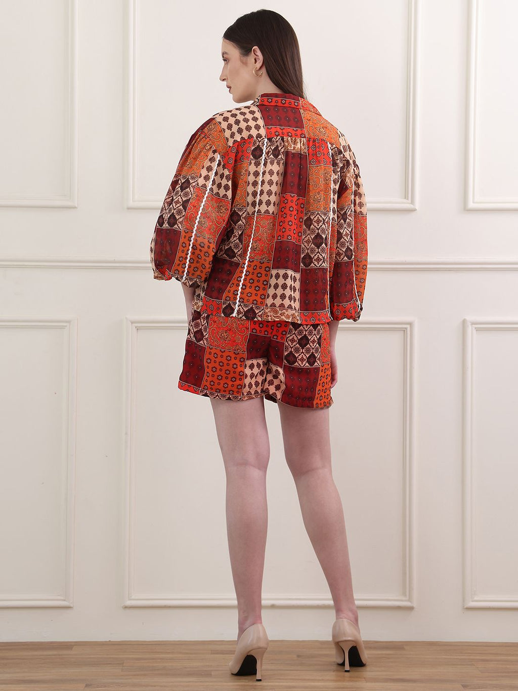 Obshivka   Maroon Printed Co-Ords