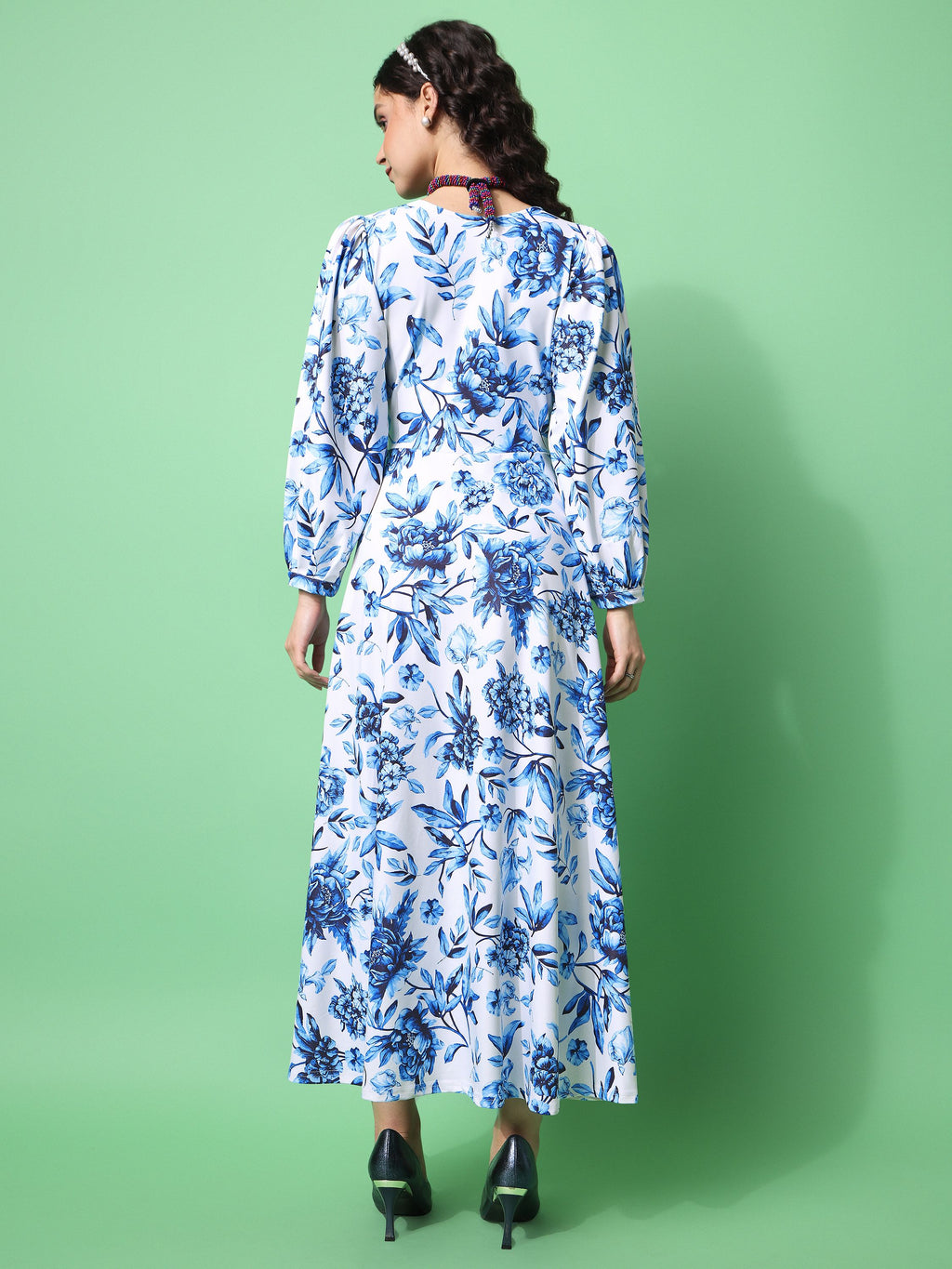 Women Blue Empire dress