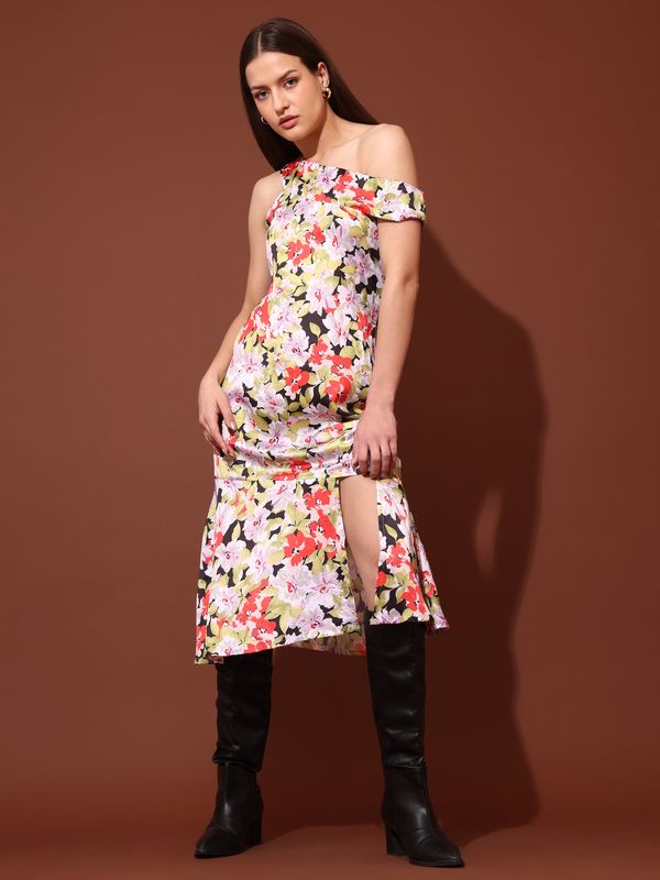 Women Asymmetric Below Multi Dress