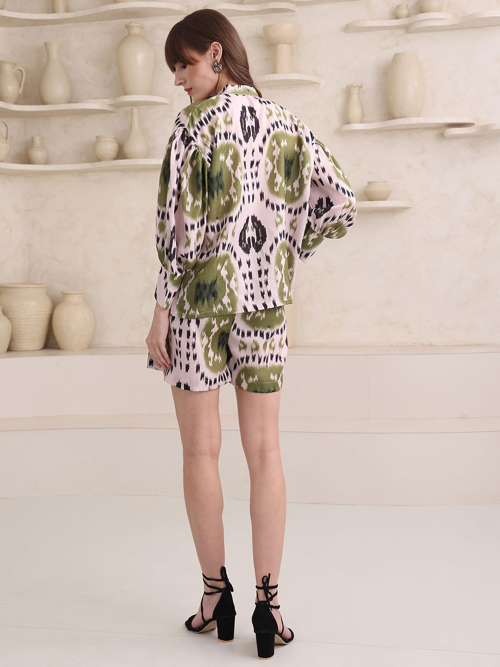 Obshivka   Beige Printed Co-Ords