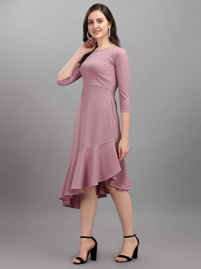Women Purple Fit and Flare dress