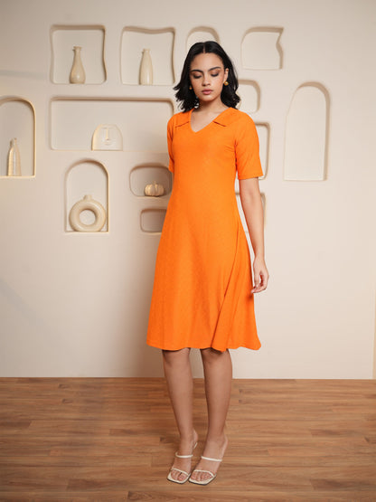 Women Midi Length Flared dress