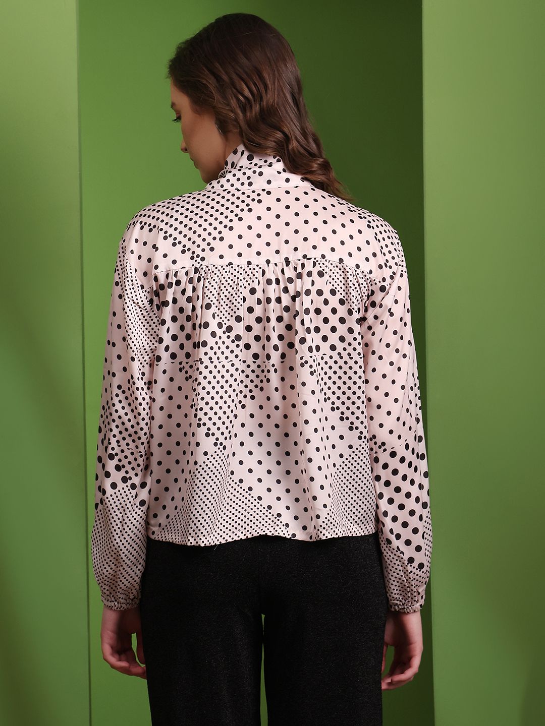 Obshivka  Printed Polka Dot Top