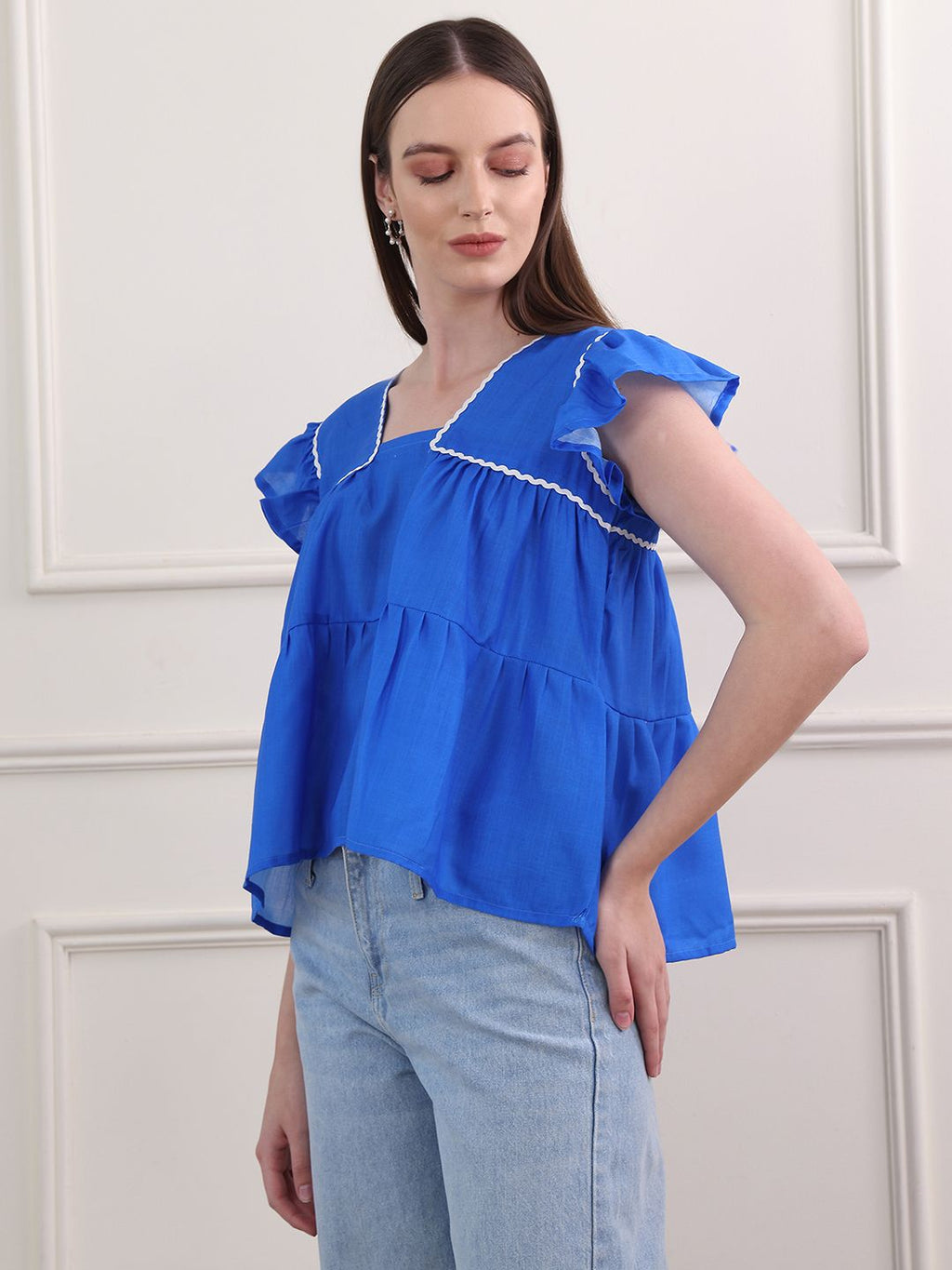 Obshivka  V Neck Solid Top