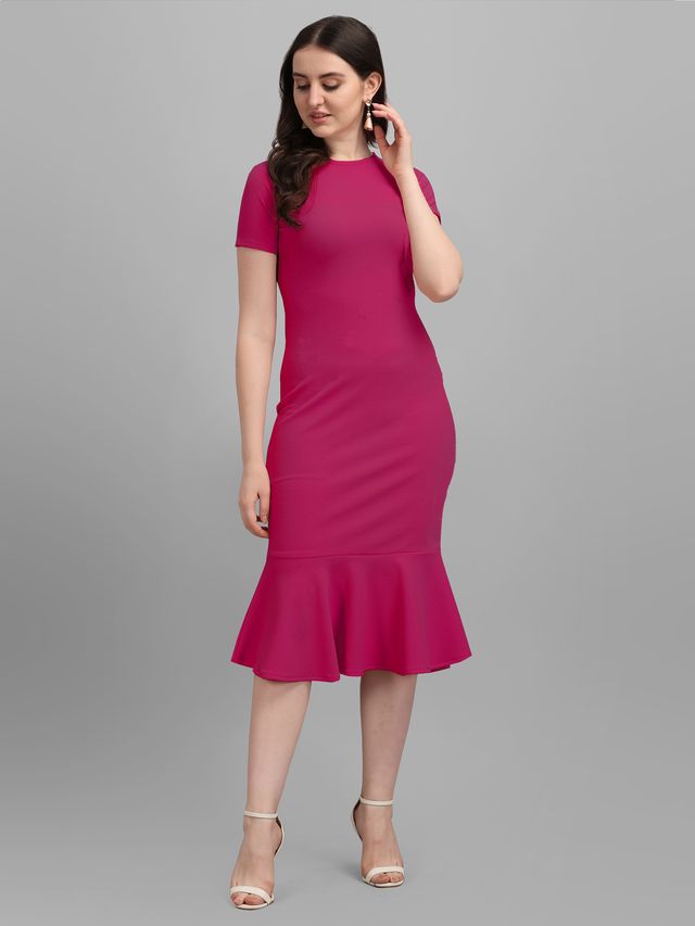 Women Pink Bodycon dress