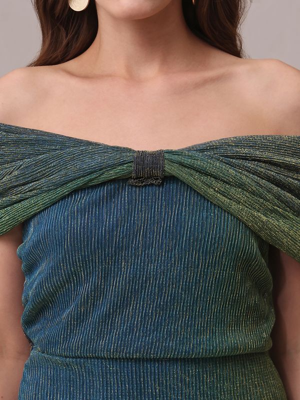 Women's Multi Fit & Flare Off Shoulder Dress