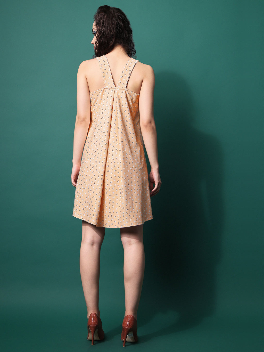 Women Beige A line Dress