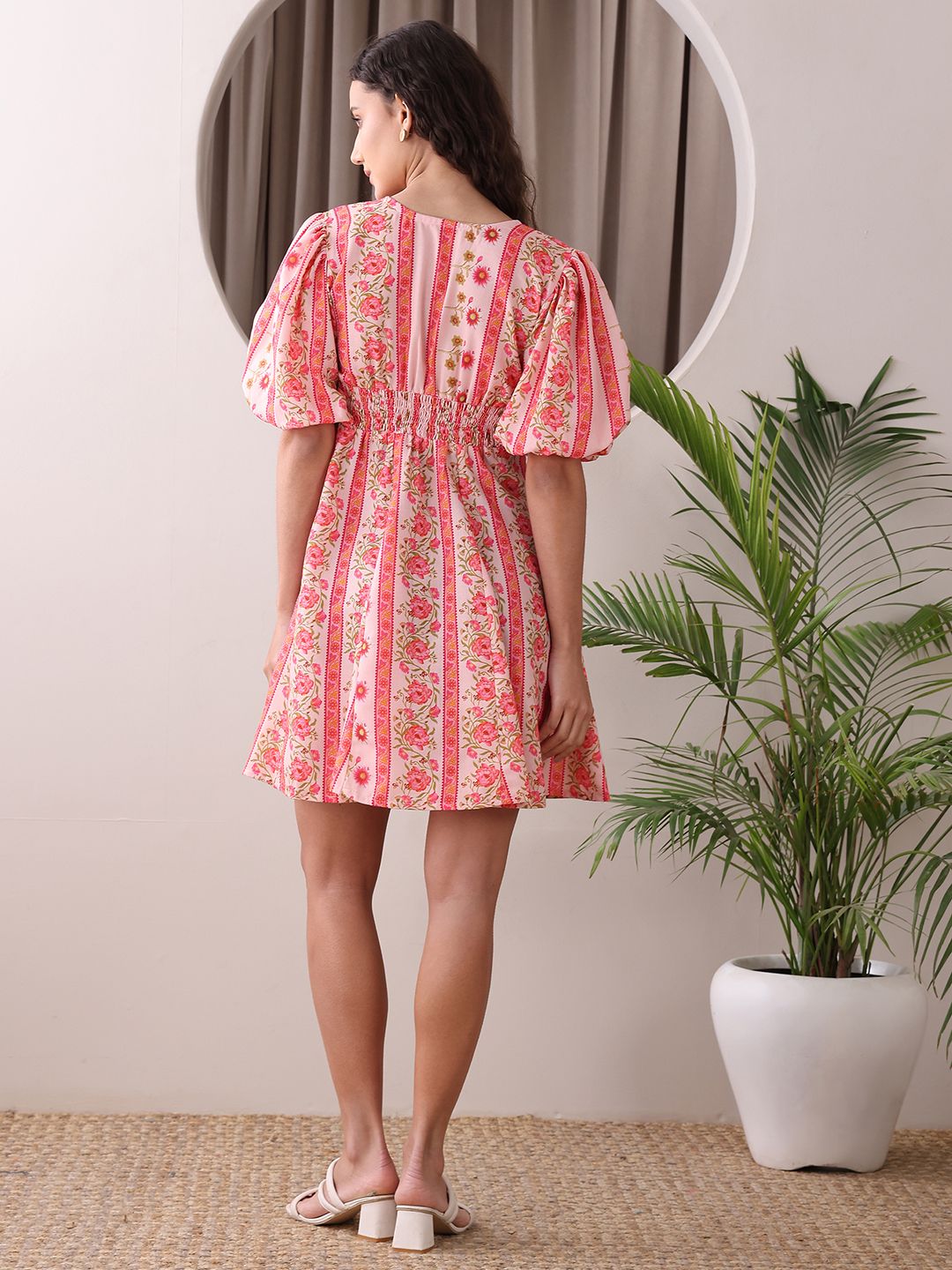 Obshivka  Printed Fit and Flare Dress