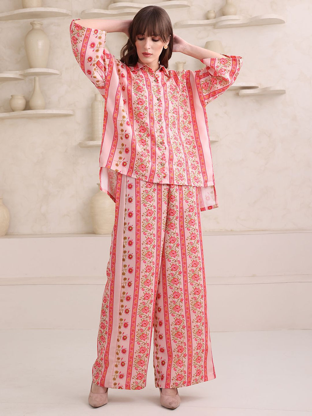 Obshivka   Pink Printed Co-Ords