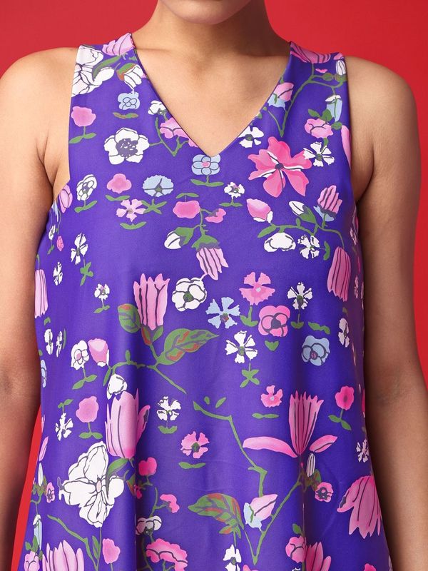 Women Violet Tent Dress