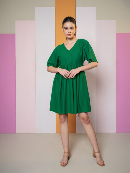 Women Regular Fit Textured Dress