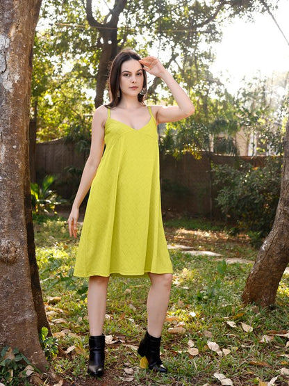 Light Lemon A-Line Dress