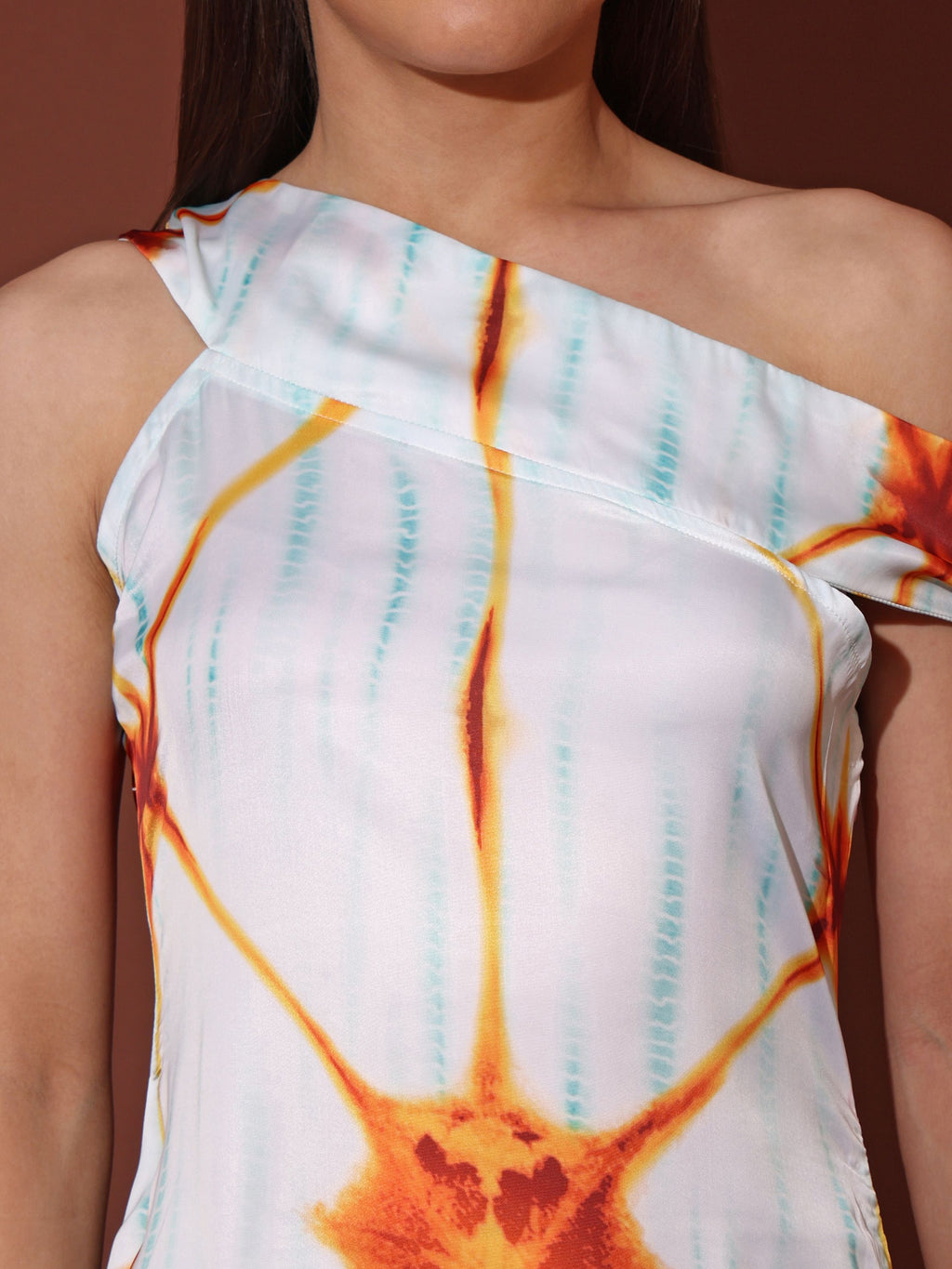 Women Asymmetric Below White Dress