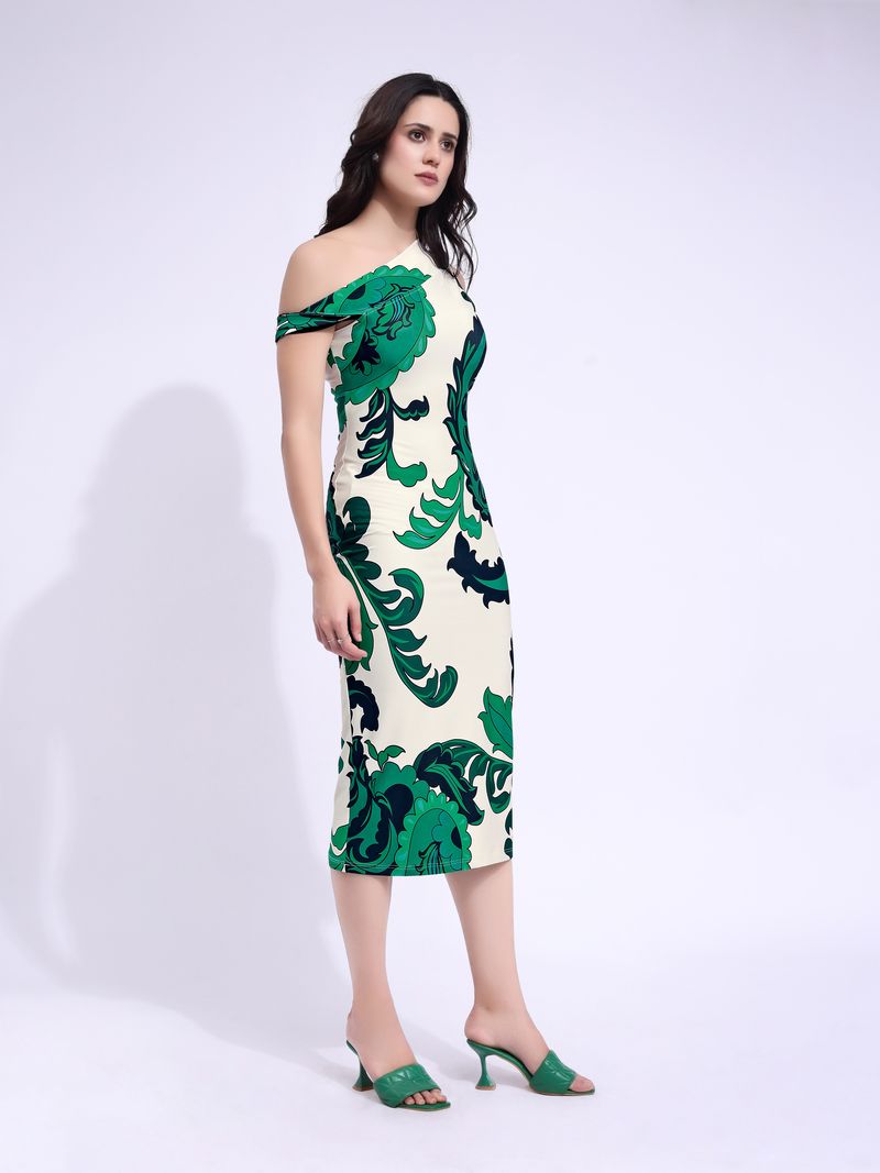 Women's Green Bodycon Maxi Sleeveless Dress