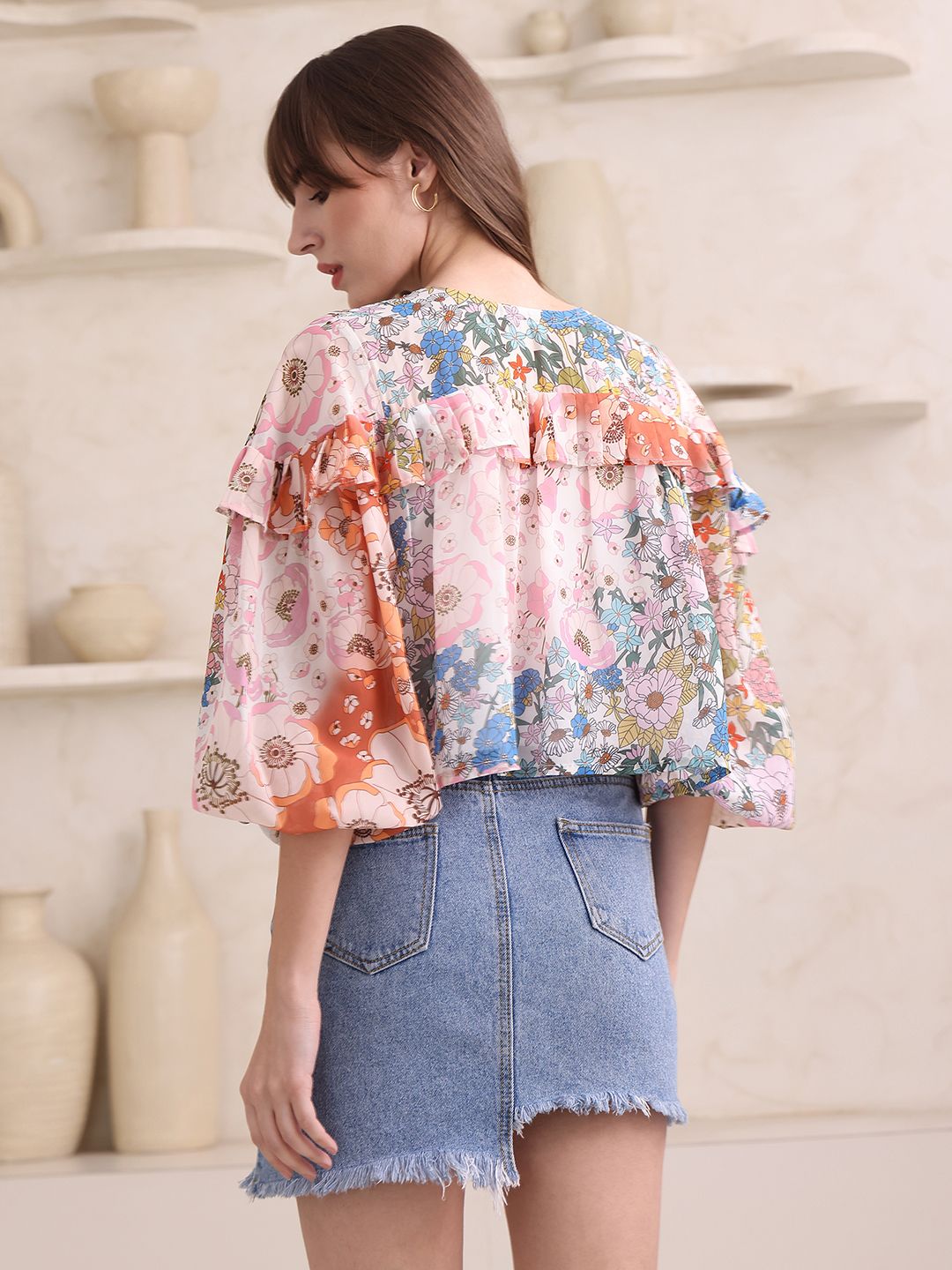 Obshivka  Printed Floral Top