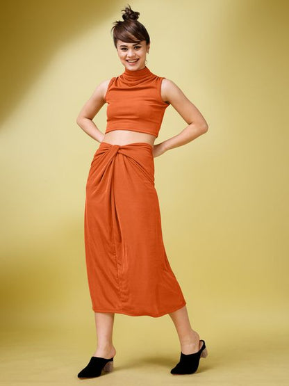 Women Carrot Bodycon Ruched Co-ords