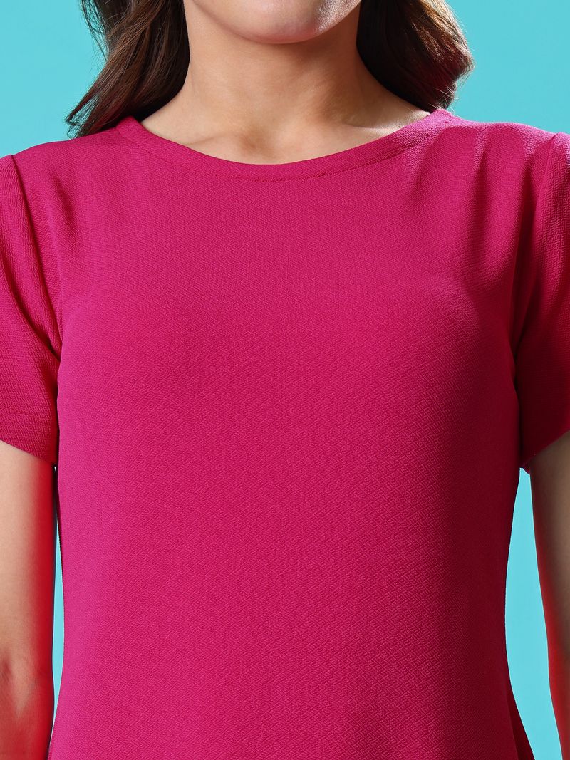 Women pink Regular Sleeve Dress