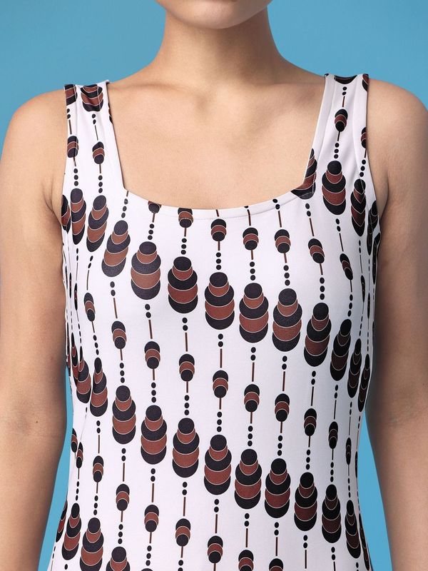 Women Off White Bodycon Dress