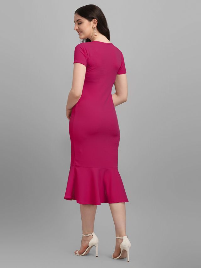 Women Pink Bodycon dress