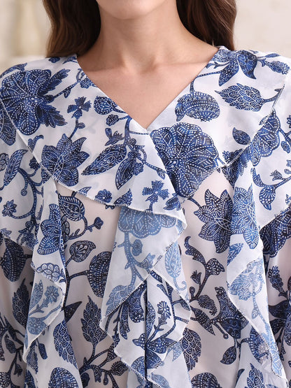 Obshivka  Printed Floral Top