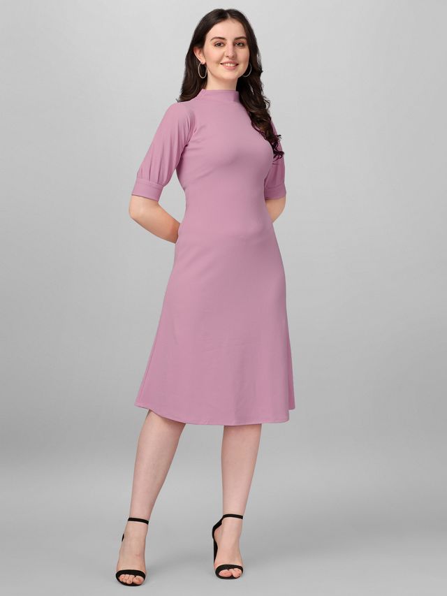 Women Purple A-Line dress