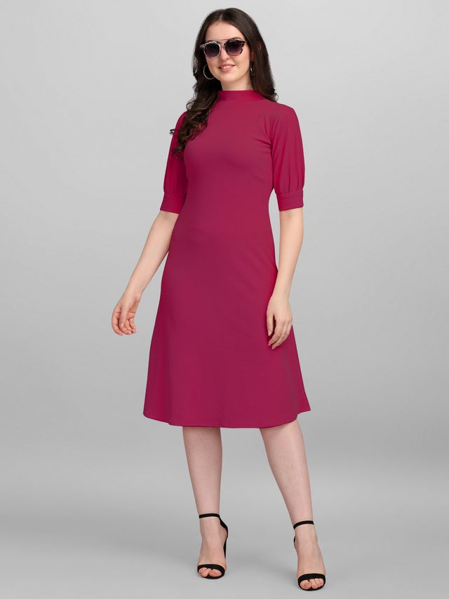 Women Pink A-Line dress