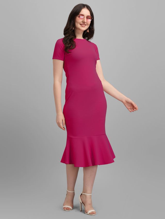 Women Pink Bodycon dress