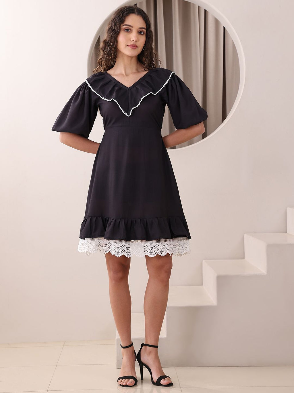 Obshivka Solid Fit and Flare Dress