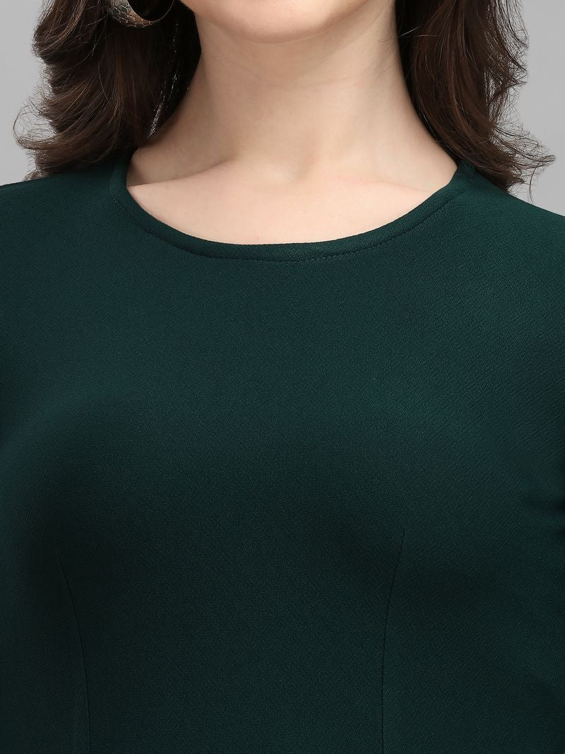 Women Green A-Line dress