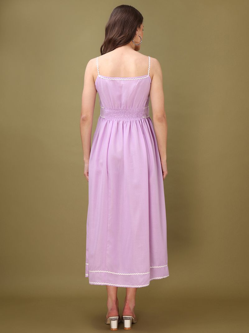 Sleeveless Solid Fit & Flared Dress