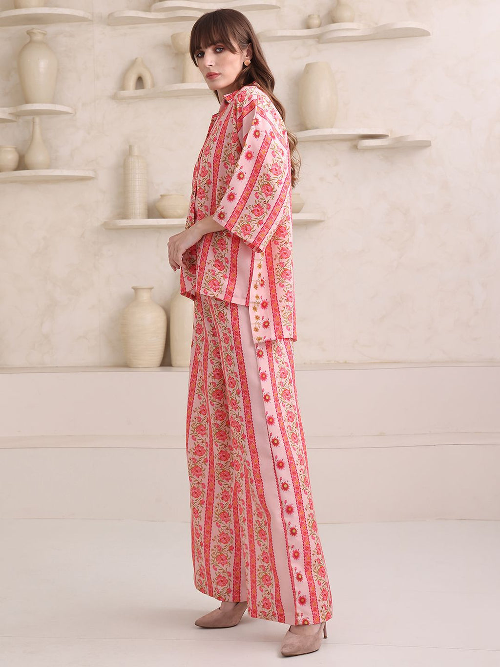Obshivka   Pink Printed Co-Ords