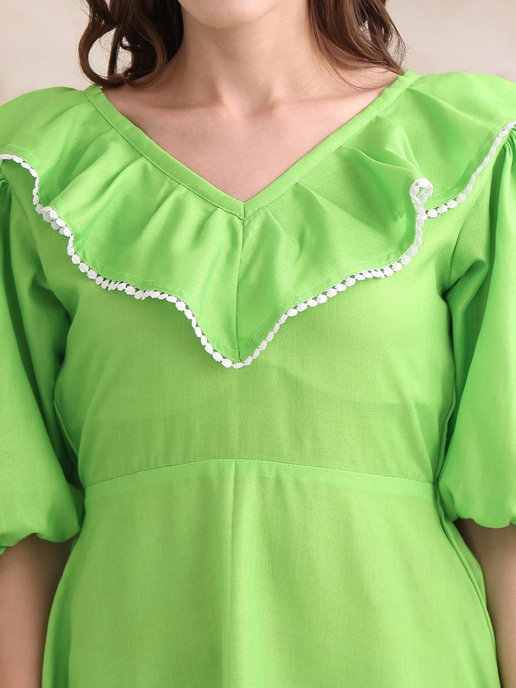 Obshivka Solid Fit and Flare Dress