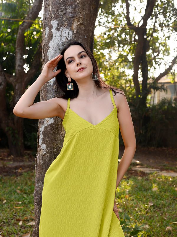 Light Lemon A-Line Dress