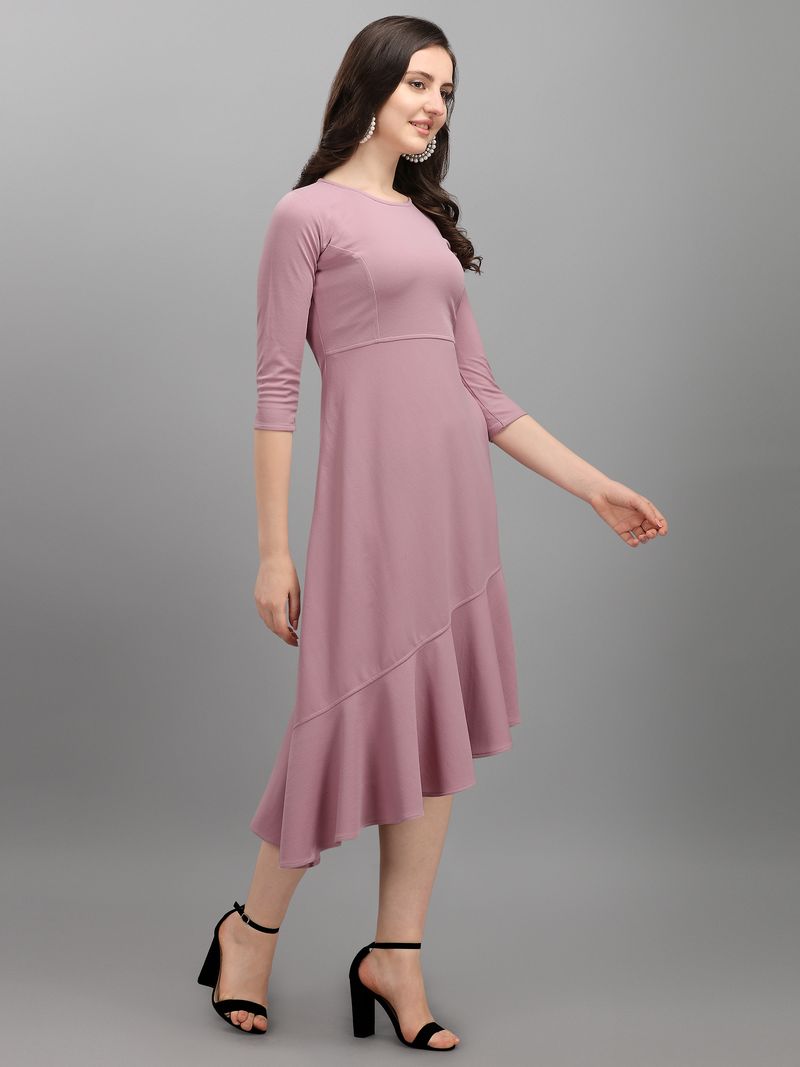 Women Purple Fit and Flare dress