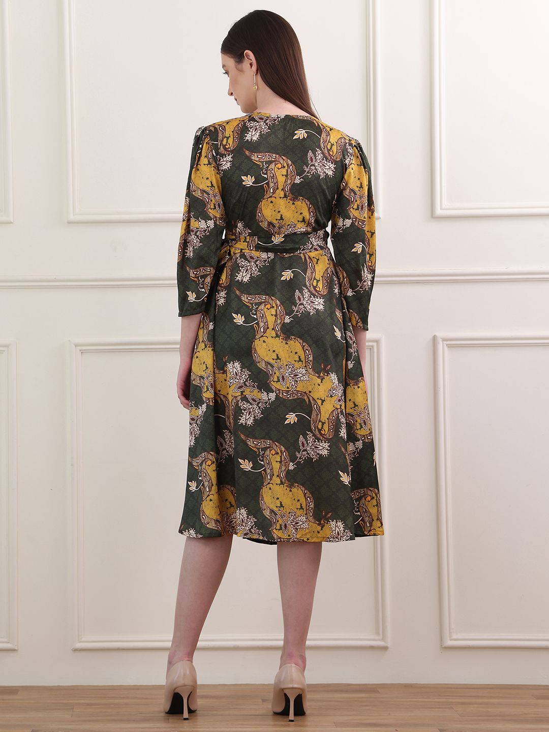 Obshivka  Printed Wrap Dress