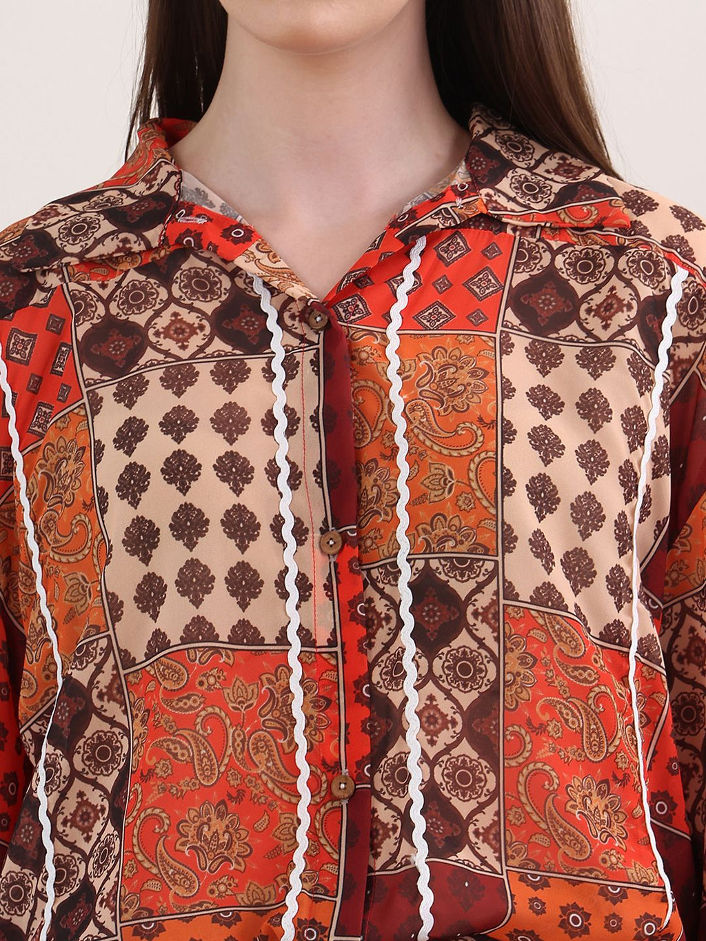 Obshivka   Maroon Printed Co-Ords