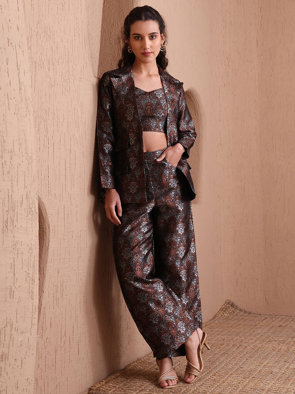 Obshivka Women’s Black Printed Co-Ords