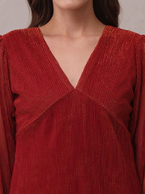 Women's Pink Fit & Flare Off Shoulder Dress