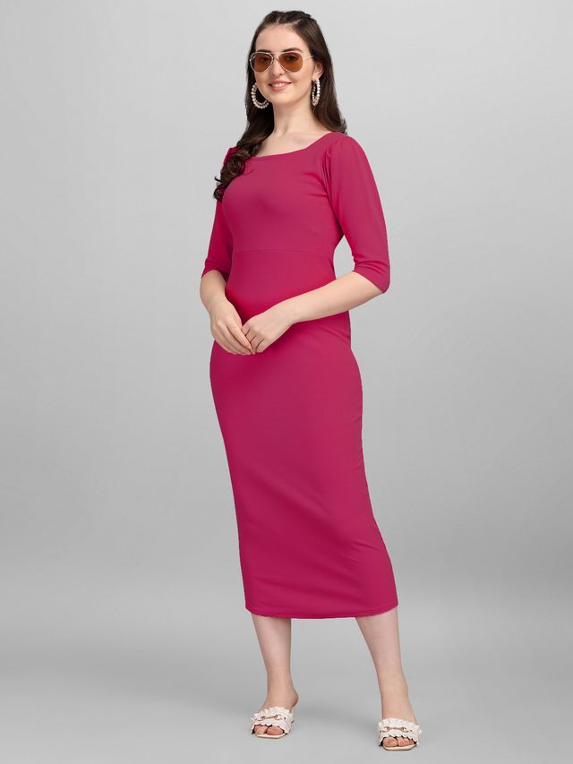 Women Pink Bodycon dress