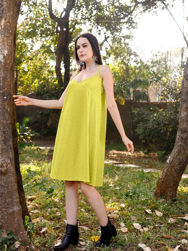 Light Lemon A-Line Dress