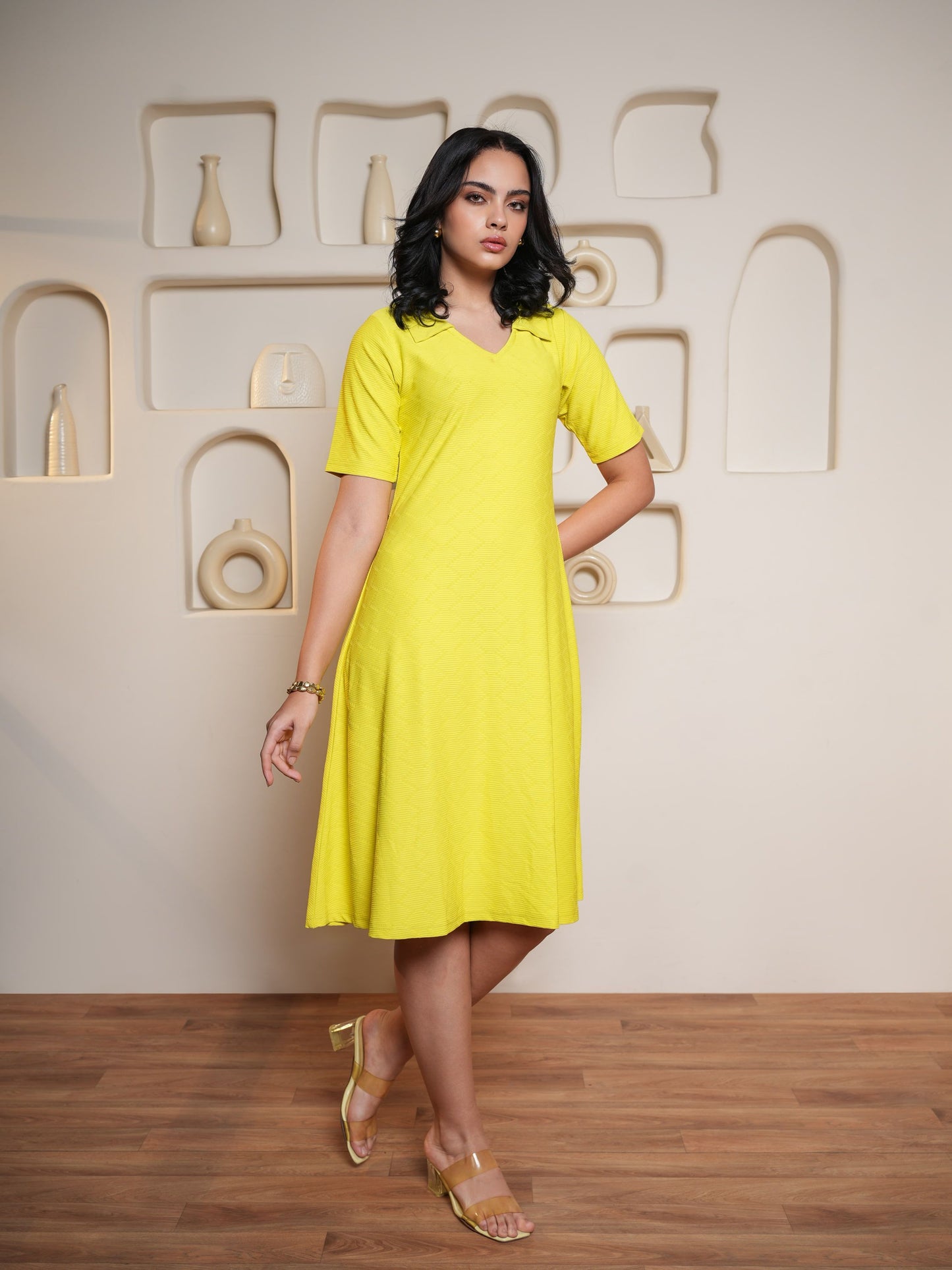 Women Midi A Line Flared dress