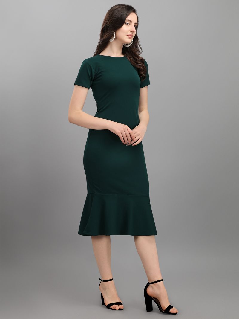 Women Green Bodycon dress