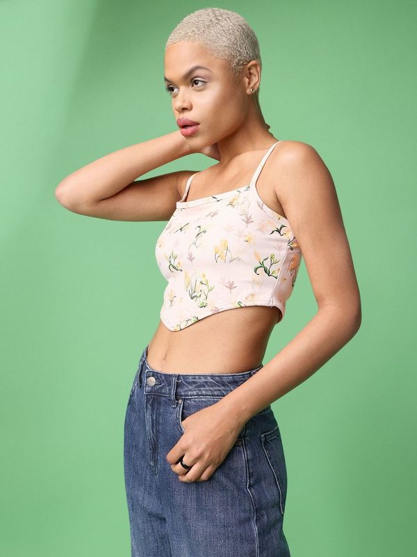 Off White Crop Top For Women