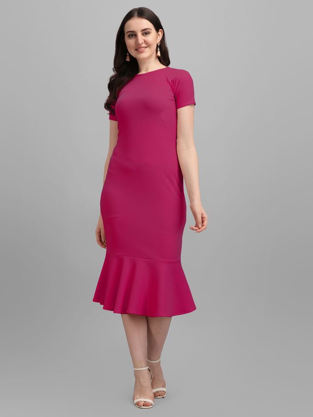 Women Pink Bodycon dress
