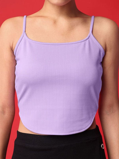 Women Purple Scrappy Top