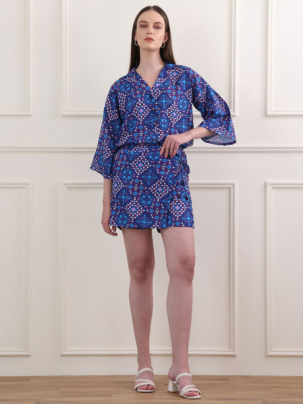 Obshivka   Blue Printed Co-Ords